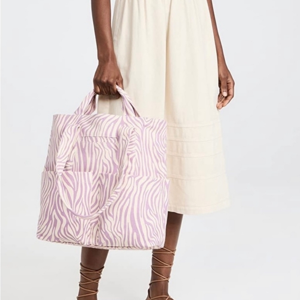 Dagne Dover Large Pacific Tote Zebra Print